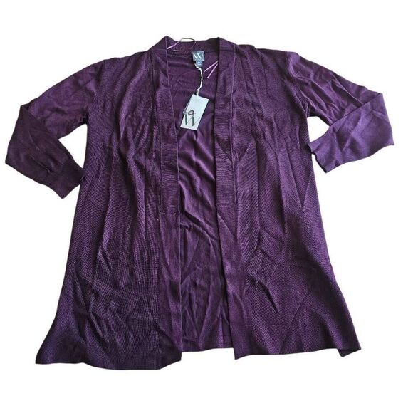 Worthington womens Sz XXL merlot cardigan - Picture 4 of 8